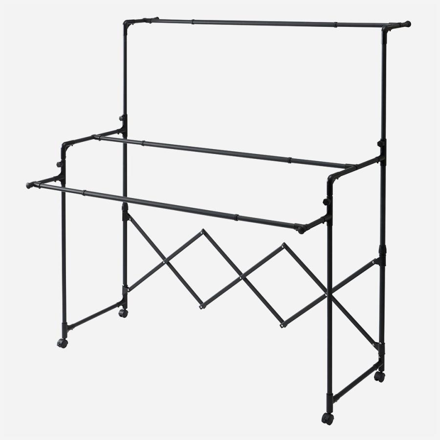 物干し キャスター付き スリム 収納 隙間 伸縮自在 竿｜ 【WEB限定】畳める多機能物干し  KEYUCA(ケユカ) | KEYUCA | 01