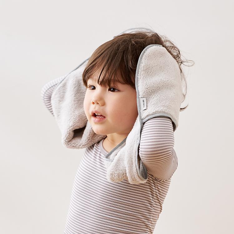 バス用品 子供用 湯上りタオル バスタオル 吸水性 無地 シンプル かわいい[吸水速乾 じぶんでふけるタオル KEYUCA ケユカ] | KEYUCA | 03