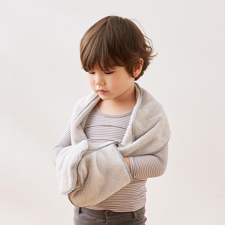 バス用品 子供用 湯上りタオル バスタオル 吸水性 無地 シンプル かわいい[吸水速乾 じぶんでふけるタオル KEYUCA ケユカ] | KEYUCA | 04