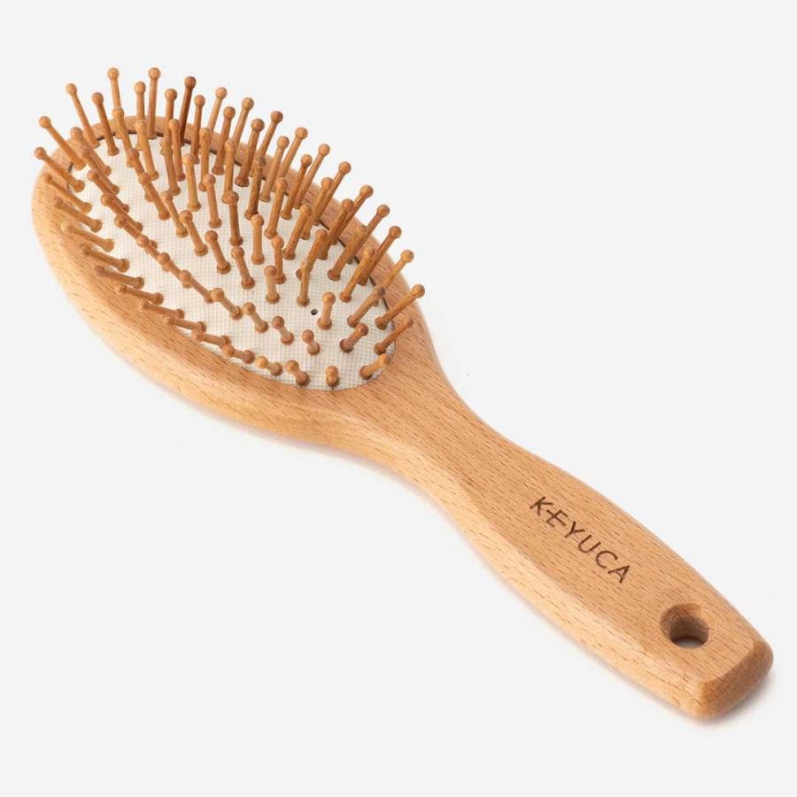 ヘアブラシ 木製[H ヘアブラシ ウッド 21.5cm 静電気を起こしにくい KEYUCA ケユカ] | KEYUCA | 02