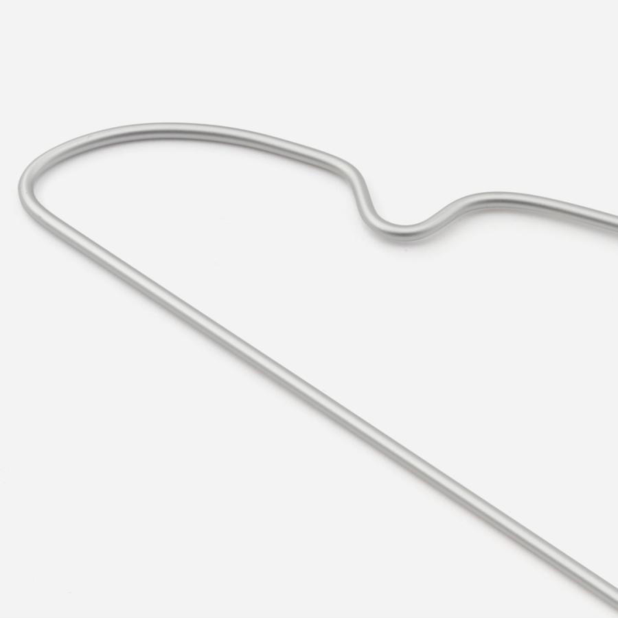 ハンガーセット 衣類ハンガー スリム[アルミハンガー バータイプ ひも掛け付シャツ・Tシャツ用 2本セット KEYUCA ケユカ](グッドプライス) | KEYUCA | 02