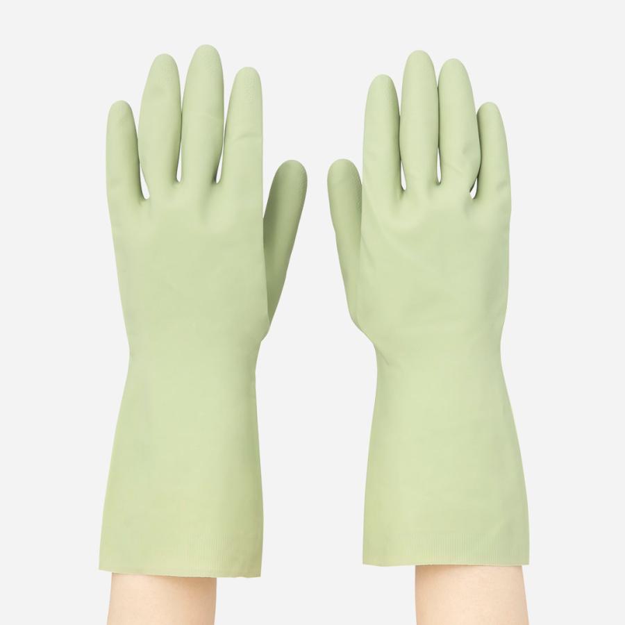 日本製 国産 掃除用品 キッチン 抗菌 防臭 無地 シンプル おしゃれ ｜ 裏毛やわらかゴム手袋中厚 KEYUCA(ケユカ) | KEYUCA | 01