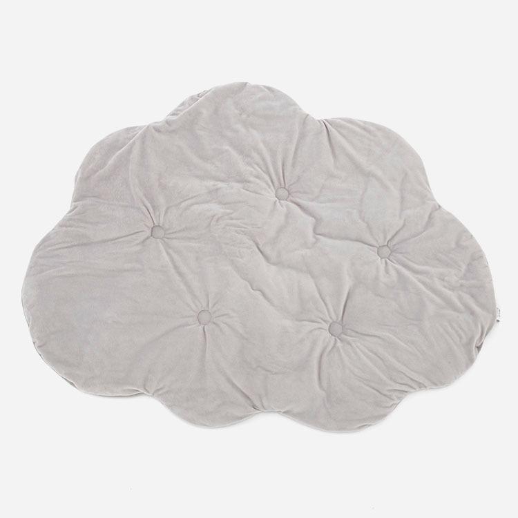 プレイジム ベビーマット おもちゃ 玩具 オモチャ ベビー 赤ちゃん[ふわふわくものプレイジムマット グレー KEYUCA ケユカ] | KEYUCA | 02