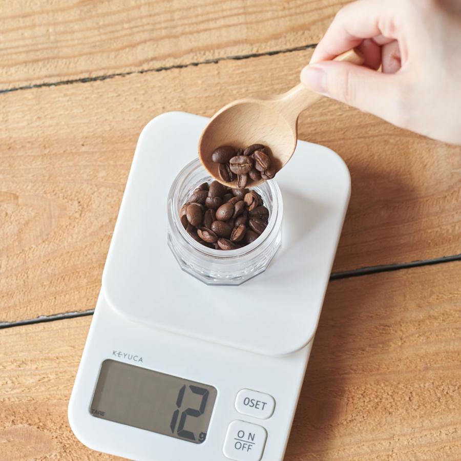 キッチンスケール 量り コンパクト 計量 料理用 測り 計量器 持ち運び はかり[コンパクトデジタルスケール 2kg KEYUCA ケユカ] | KEYUCA