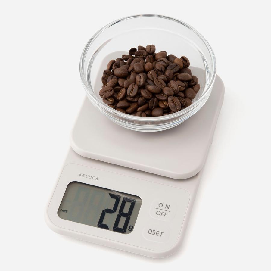 キッチンスケール 量り コンパクト 計量 料理用 測り 計量器 持ち運び はかり[立ててしまえるコンパクトデジタルスケール 2kg KEYUCA ケユカ] | KEYUCA | 04