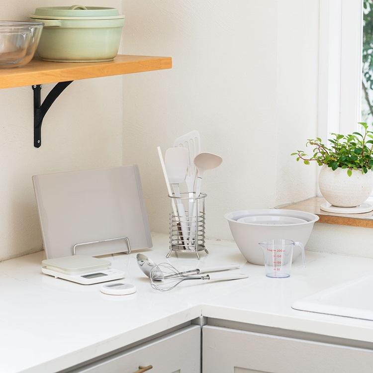 キッチンスケール 量り コンパクト 計量 料理用 測り 計量器 持ち運び はかり[コンパクトデジタルスケール 2kg KEYUCA ケユカ] | KEYUCA | 06