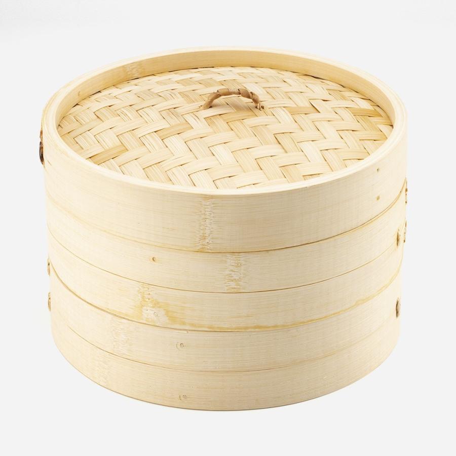 KEYUCA（ケユカ） せいろ 蒸篭 24cm 竹 2段 中華 蒸し器 フライパン 鍋