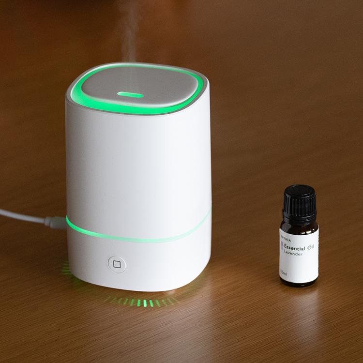 KEYUCA インテリア雑貨 アロマディフューザー 加湿器 コンパクト 無地