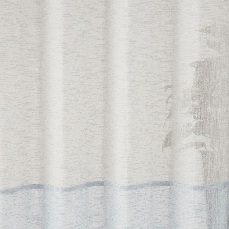 カーテン 洗える[すぐに使えるバイカラーレース 100×133cm 2P グレー×ブルー KEYUCA ケユカ] | KEYUCA | 03