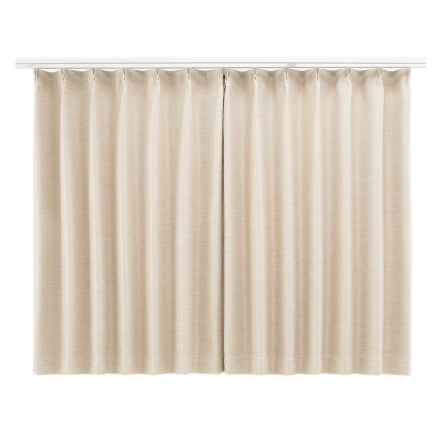 カーテン インテリア ファブリック 遮光生地 省エネ対策 断熱｜ すぐに使える遮光ベーシックドレープ 2枚セット ベージュ  KEYUCA(ケユカ) | KEYUCA