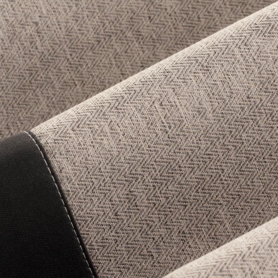 カーテン インテリア ファブリック 遮光性｜ すぐに使える遮光バイカラーヘリンボンドレープ 2枚セット ブラウン×ブラック  KEYUCA(ケユカ) | KEYUCA | 02