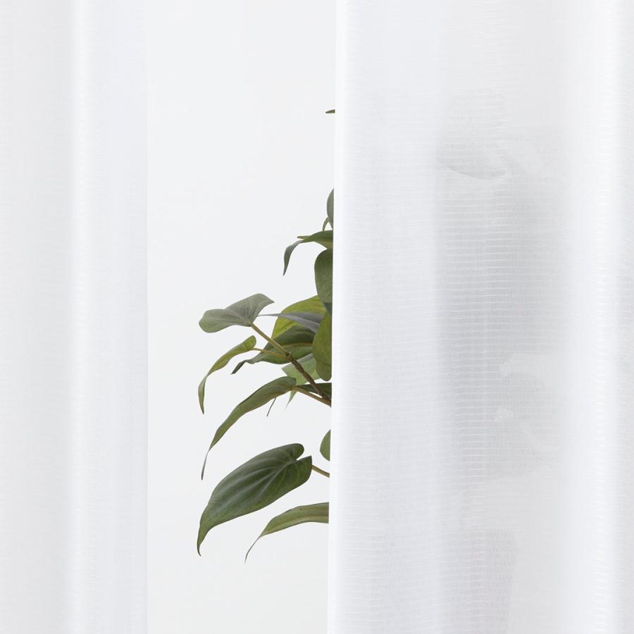 カーテン インテリア ファブリック 遮光生地 省エネ対策｜ すぐに使える高機能ベーシックレース 2枚セット ホワイト  KEYUCA(ケユカ) | KEYUCA | 04