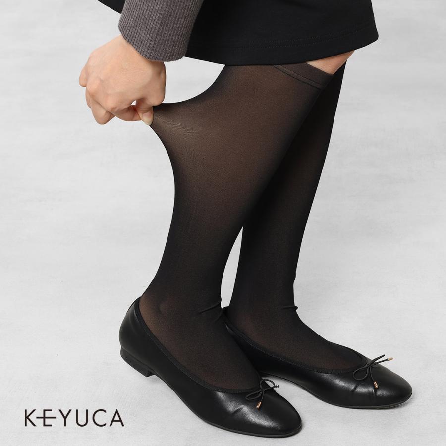 靴下 ソックス 透け感 レディース おしゃれ  通販|d 薄見えフェイク靴下 60デニール ブラック|ソックス|靴下  KEYUCA(ケユカ) | KEYUCA