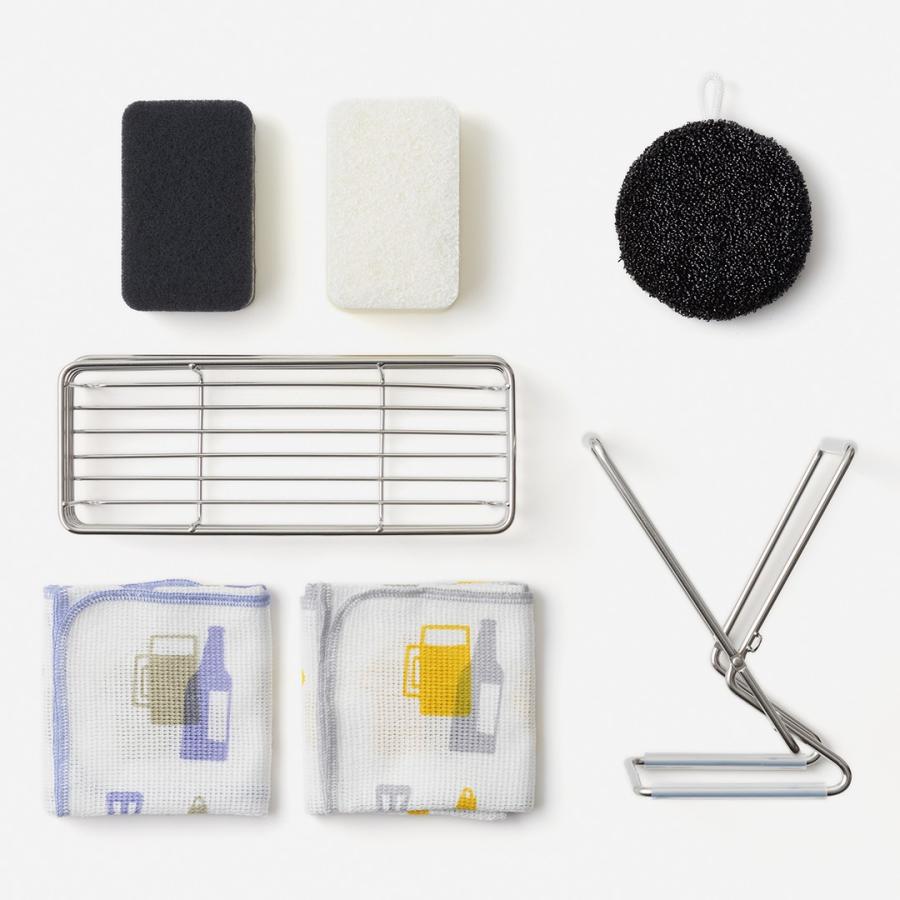 スポンジ たわし ホルダー シンクポケット クロス 布巾 キッチン掃除 新生活セット[［WEB限定］キッチン用品 6点セット KEYUCA ケユカ] | KEYUCA