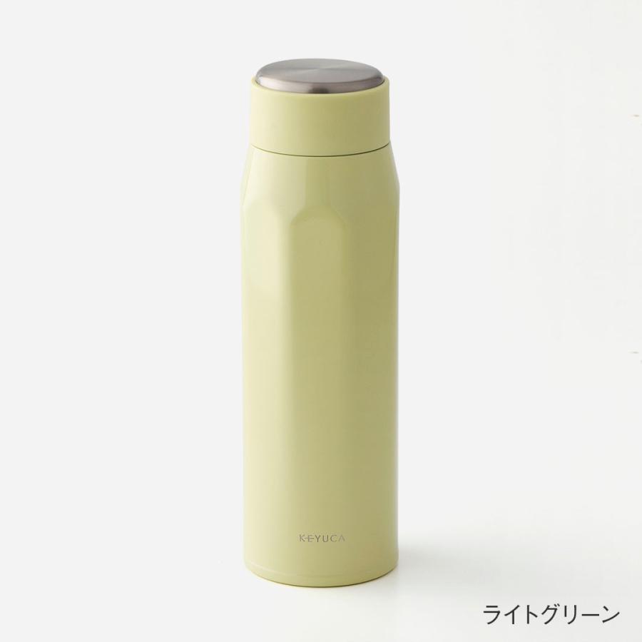 KEYUCA（ケユカ） 水筒 直飲み 多角形 保温保冷 スリム 真空二重構造