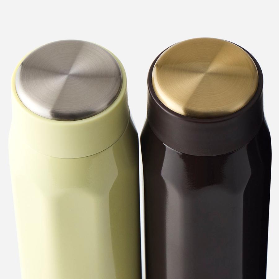 KEYUCA（ケユカ） 水筒 直飲み 多角形 保温保冷 スリム 真空二重構造