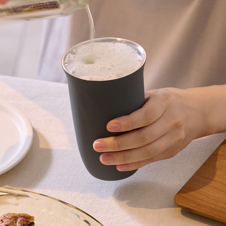 銀製 杯 カップ 6個セット 計252g以上 KEYUCA（ケユカ） コップ カップ 食洗機可 ビール ジュース ステンレス
