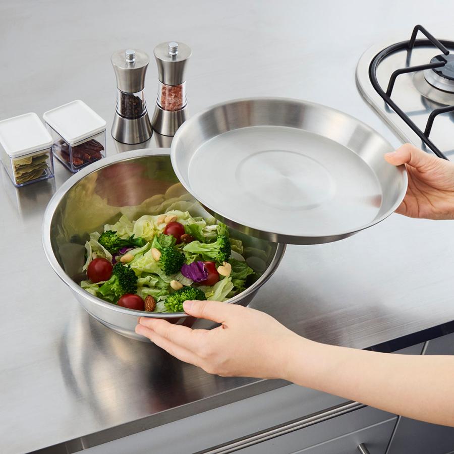 お皿 円形 食器 シンプル プレート 取り皿 とり皿 ｜ Loozaステンレスプレート24cm  KEYUCA(ケユカ) | KEYUCA | 04