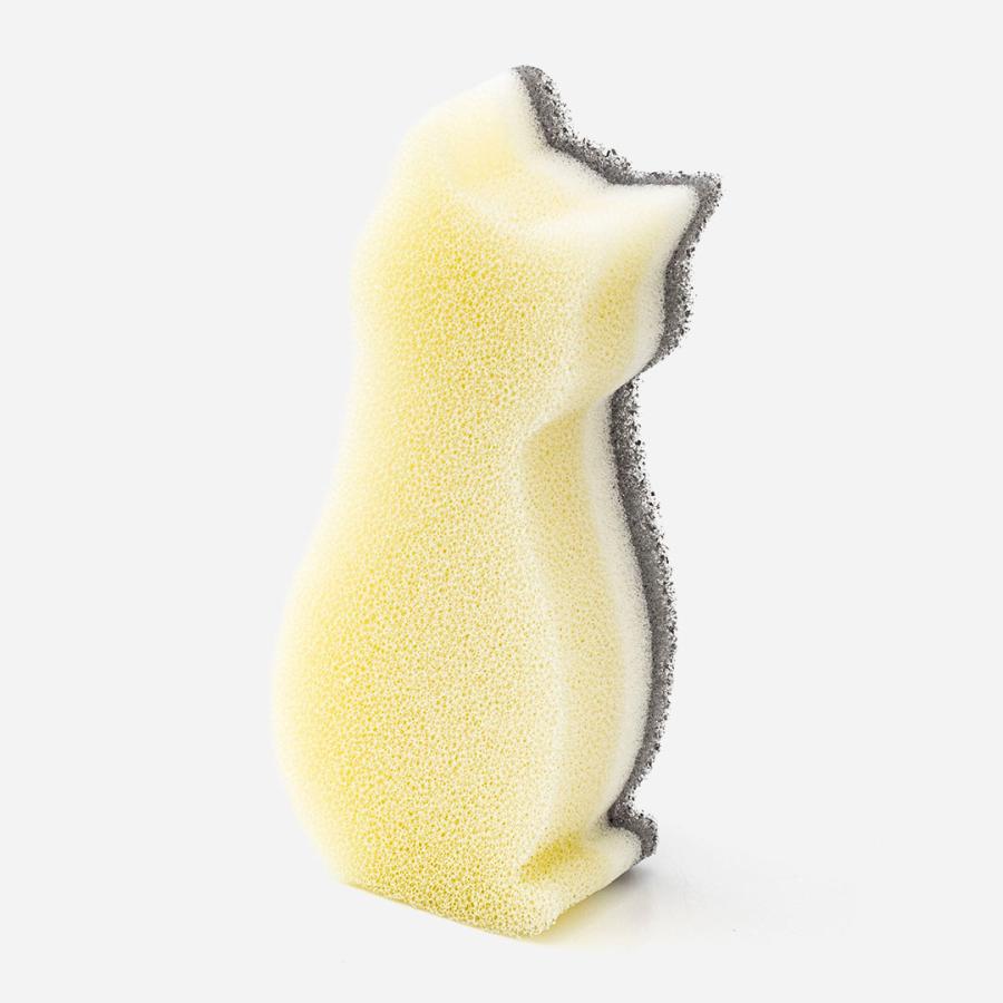 国産 食器洗い キッチン雑貨 可愛い 猫 研磨剤不使用 防臭加工 ｜ socio 抗菌スポンジ ネコ  KEYUCA(ケユカ) | KEYUCA | 02