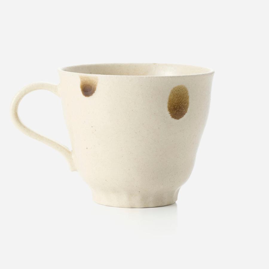 KEYUCA（ケユカ） 国産 食器 マグカップ コップ カップ 水玉 食洗機可 ｜ [美濃焼] 飴茶白 マグ ベージュ : KEYUCA ...