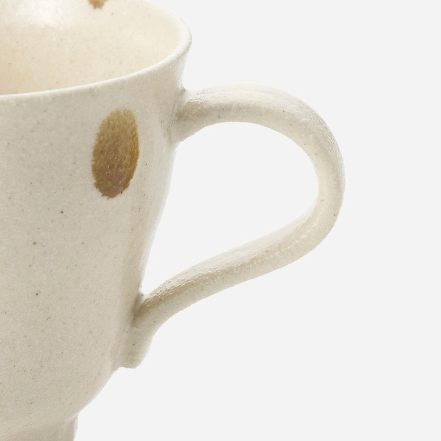 KEYUCA（ケユカ） 国産 食器 マグカップ コップ カップ 水玉 食洗機可 ｜ [美濃焼] 飴茶白 マグ ベージュ : KEYUCA ...