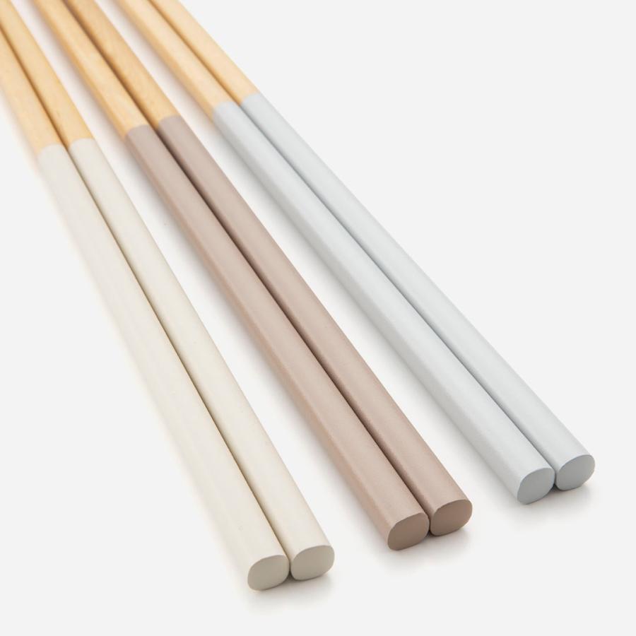 国産 お箸 カトラリー シンプル かわいい フェミニン 食洗機可 ｜ 食洗 ハーモニーカラー三膳箸  KEYUCA(ケユカ) | KEYUCA | 06