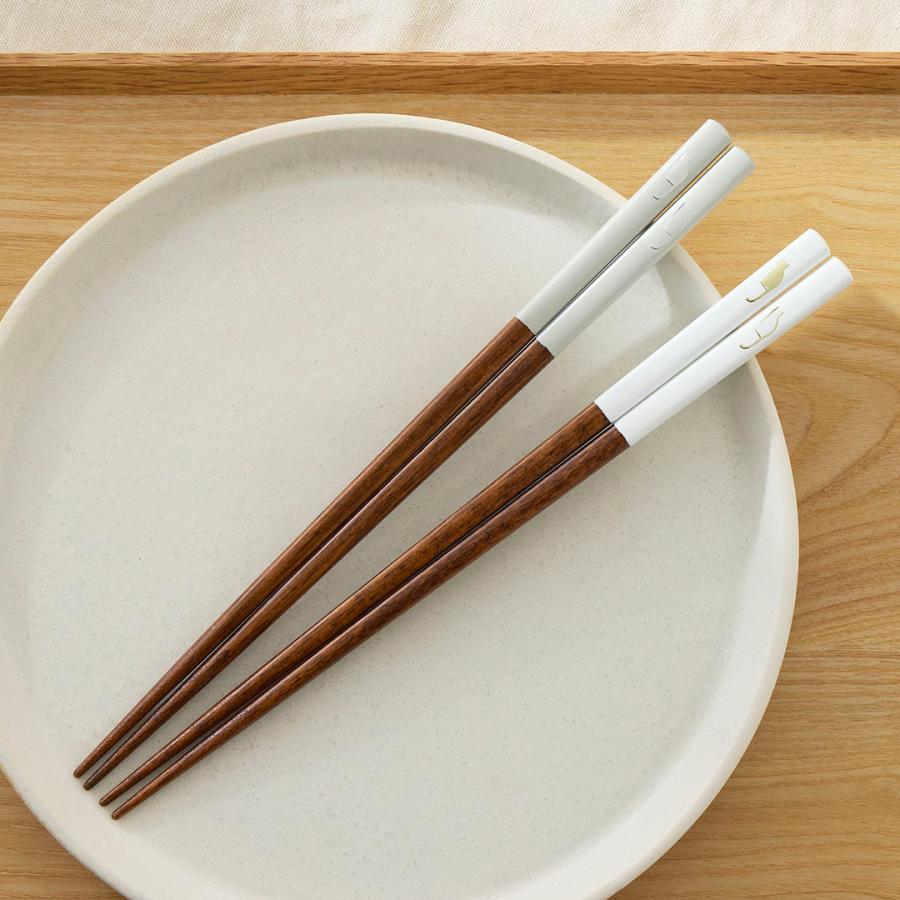 国産 天然木 カトラリー シンプル 可愛い 猫 食洗機可 ｜ 食洗 箔ねこ箸  KEYUCA(ケユカ) | KEYUCA | 01