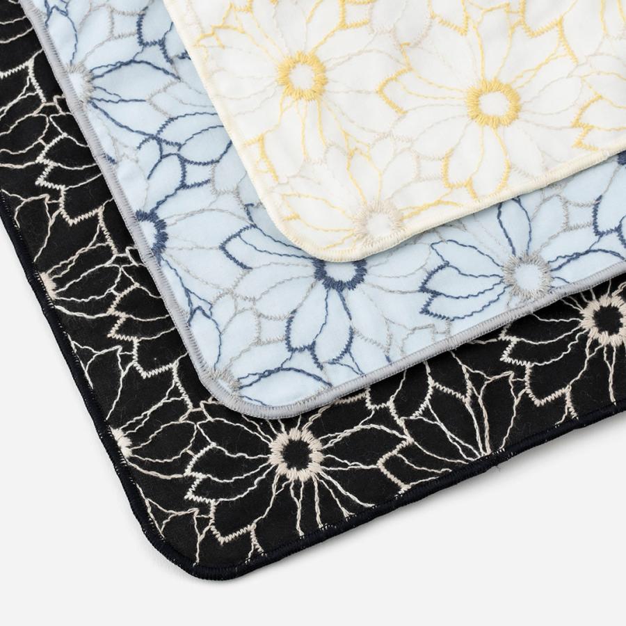 国産 エレガント タオル生地 吸水性 綿 日本製刺繍 おしゃれ ｜ ハンカチタオル 刺繍マーガレット  KEYUCA(ケユカ) | KEYUCA | 04