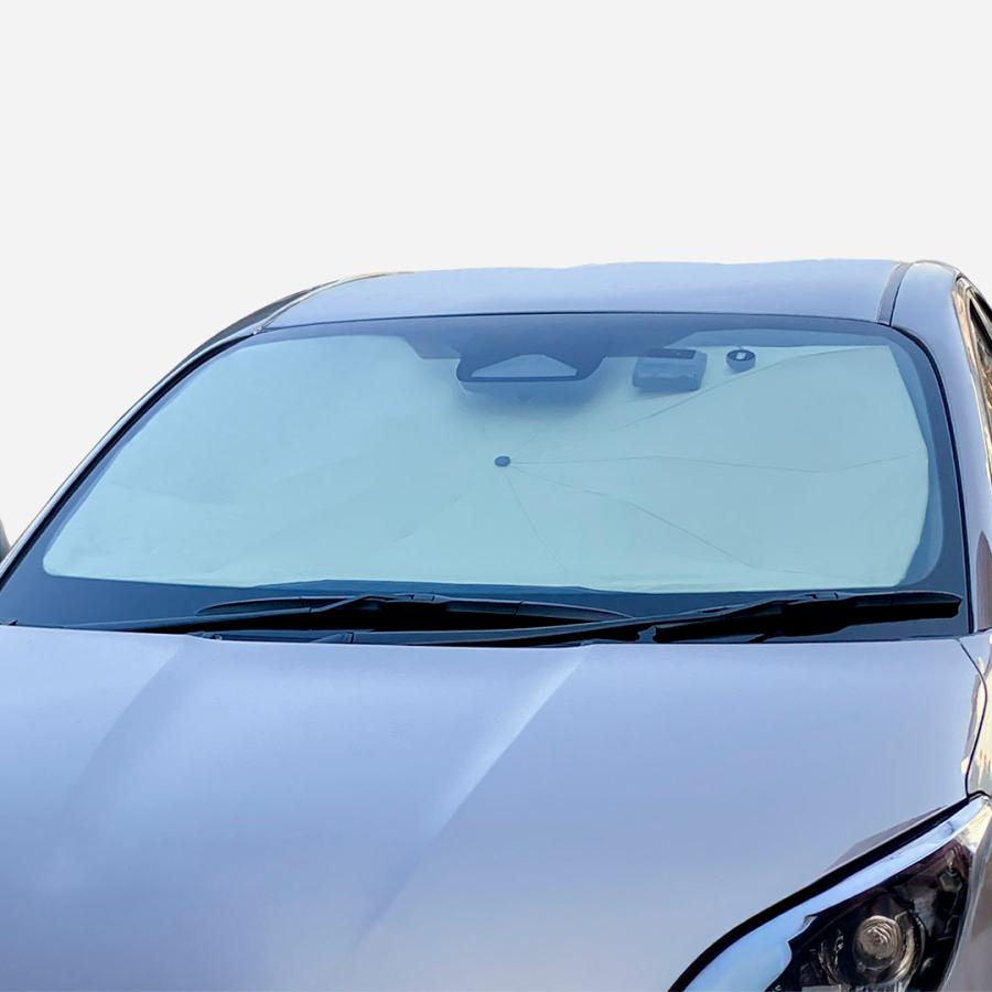 日よけ 目隠し 大型SUV セダン ｜ 傘型遮熱サンシェード  車用 L 86×144cm アイボリー 収納袋付き  KEYUCA(ケユカ) |  | 08