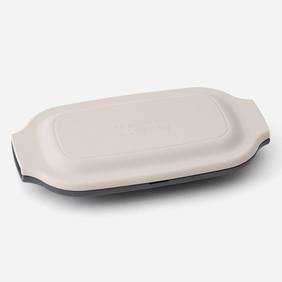 キッチン用品 電子レンジ用品 調理器具 直火並み 蒸し器 時短 食洗機可 ｜ 【電子レンジ専用】簡単レンジグリル スリム2連 ウォームグレー  KEYUCA(ケユカ) | KEYUCA | 03