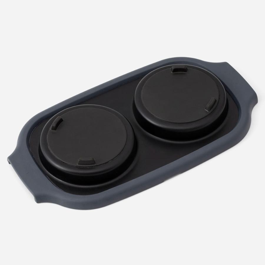 キッチン用品 電子レンジ用品 調理器具 直火並み 蒸し器 時短 食洗機可 ｜ 【電子レンジ専用】簡単レンジグリル スリム2連 ウォームグレー  KEYUCA(ケユカ) | KEYUCA | 06