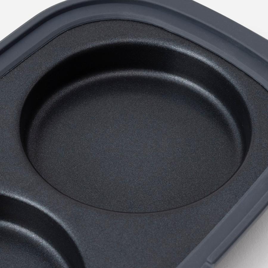 キッチン用品 電子レンジ用品 調理器具 直火並み 蒸し器 時短 食洗機可 ｜ 【電子レンジ専用】簡単レンジグリル スリム2連 ウォームグレー  KEYUCA(ケユカ) | KEYUCA | 08