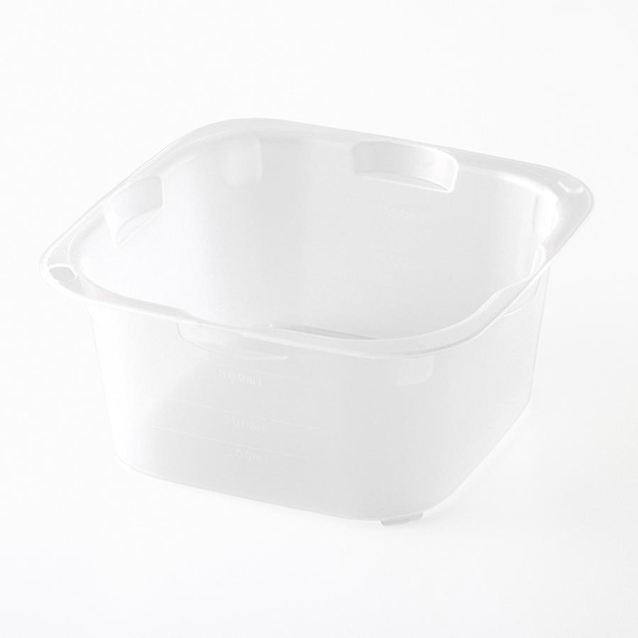 国産 キッチン用品 調理 料理 蒸し料理 シンプル おしゃれ ｜ レンジで使える角型ザルボウル4点セット  KEYUCA(ケユカ) | KEYUCA | 13