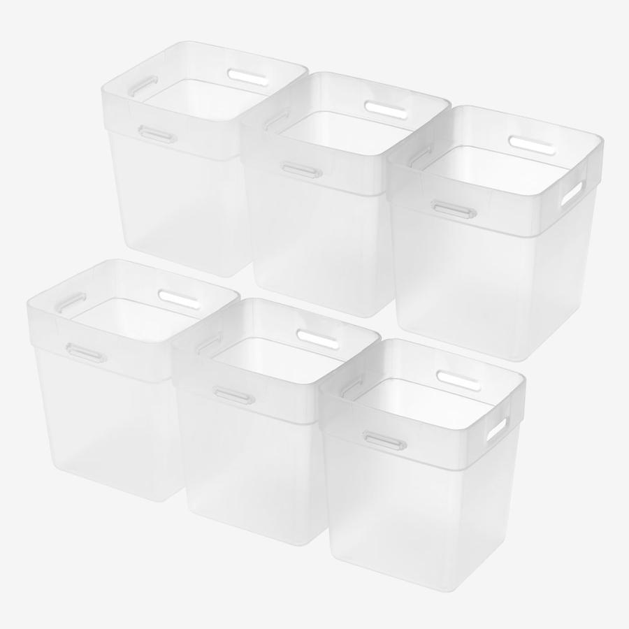 国産 雑貨 収納用品 収納 収納ボックス 物入れ 無地 シンプル ｜ 連結できる小物収納カップM 6個組  KEYUCA(ケユカ) | KEYUCA