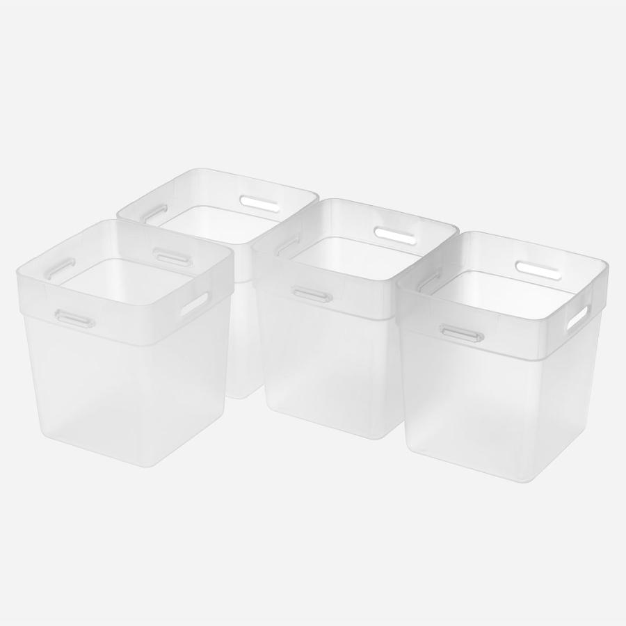 国産 雑貨 収納用品 収納 収納ボックス 物入れ 無地 シンプル ｜ 連結できる小物収納カップM 6個組  KEYUCA(ケユカ) | KEYUCA | 09