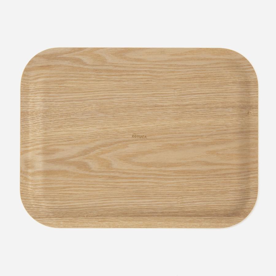 KEYUCA（ケユカ） トレイ お盆 滑らない 木製 33cm ランチョン 天然木