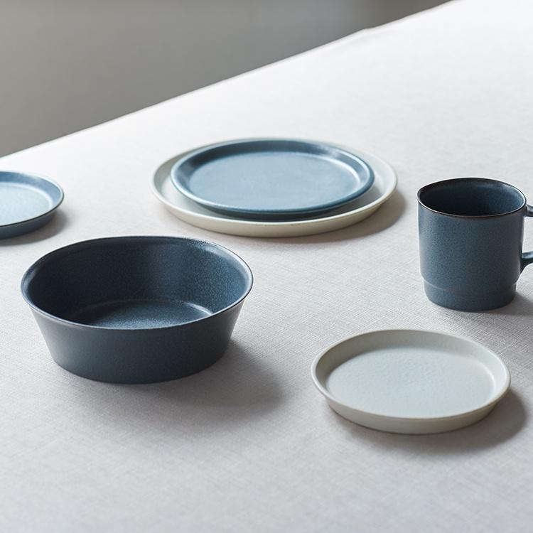 KEYUCA（ケユカ） 日本製 国産 プレート 皿 お皿 丸皿 カレー皿 ブルー