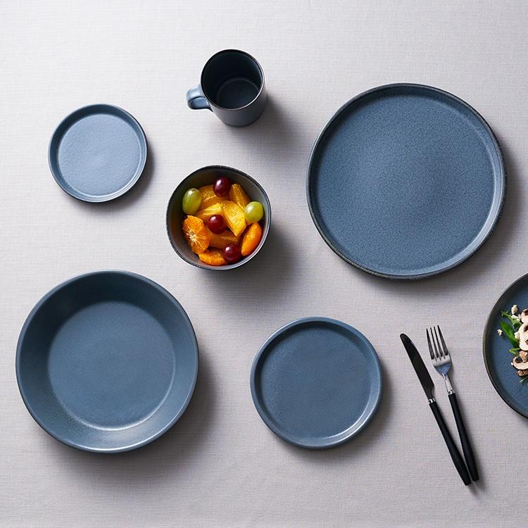 KEYUCA（ケユカ） 日本製 国産 プレート 皿 お皿 丸皿 カレー皿 ブルー