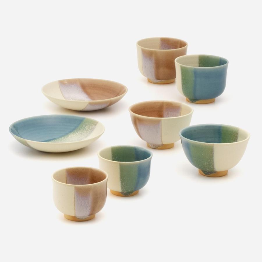 陶器製 飯碗 20個セット 白青ピンク KEYUCA（ケユカ） お椀 ピンク ブルー カラフル 青 和食 ご飯 お茶碗