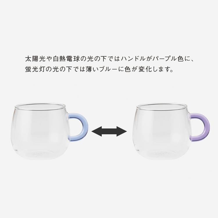 マグカップ ティーカップ 耐熱ガラス マグ コーヒー [【WEB限定】maco 耐熱ガラスティーカップ 同色2個セット KEYUCA ケユカ] | KEYUCA | 10