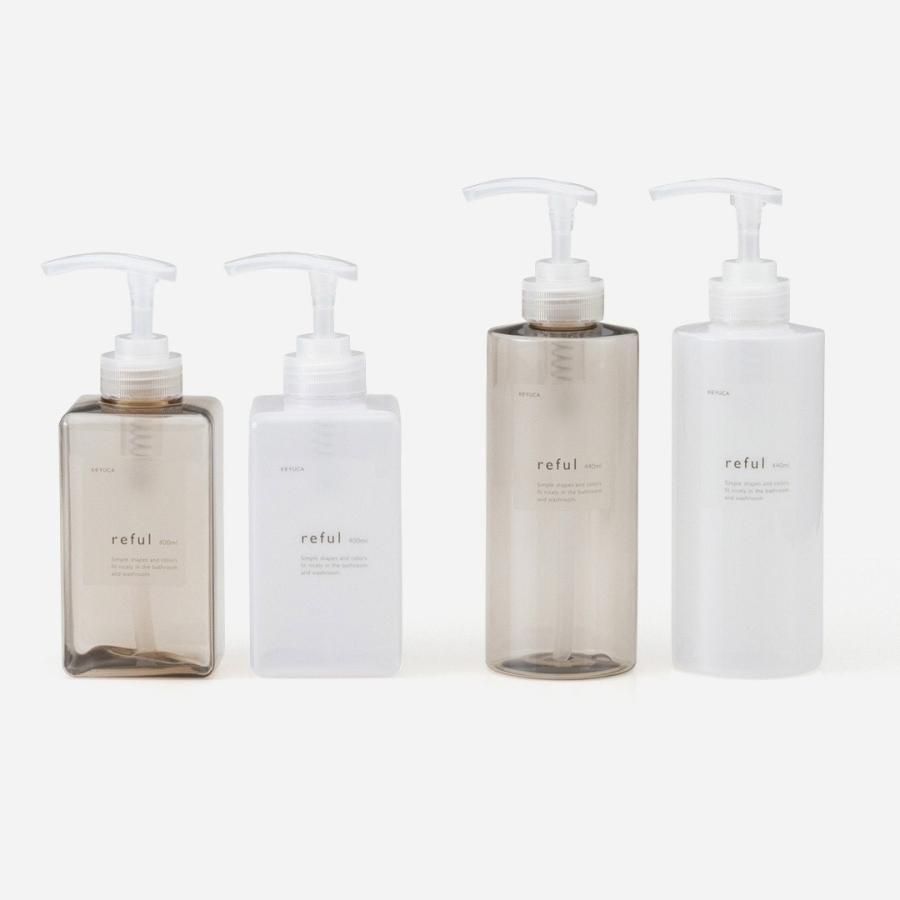 詰め替えボトル 容器 シャンプー シャンプーボトル[reful 丸ボトル