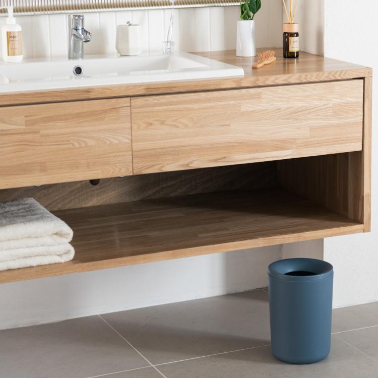 ゴミ箱 おしゃれ 小さい トラッシュカン 蓋なし 袋が見えない 小型 洗面所 リビング ｜ KEYUCA pist ダストボックス 6L ※袋留め別売り ケユカ | KEYUCA | 09