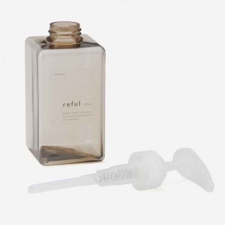 詰め替えボトル 容器 シャンプー シャンプーボトル[reful 角ボトル