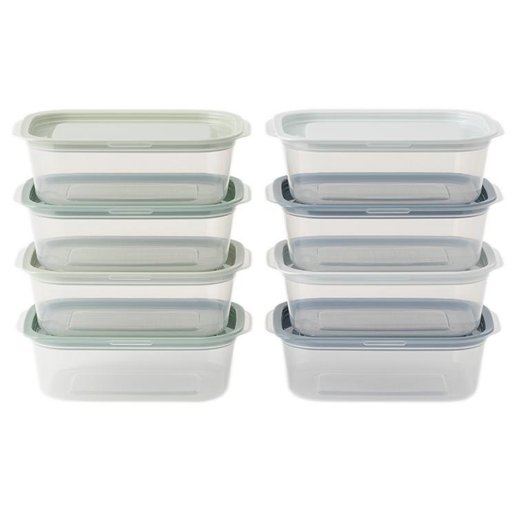 保存容器 レンジパック 食品保存容器 フードコンテナ 冷蔵庫収納[楽に洗えてフタごとレンジパック 600ml 4個セット KEYUCA ケユカ] の商品画像