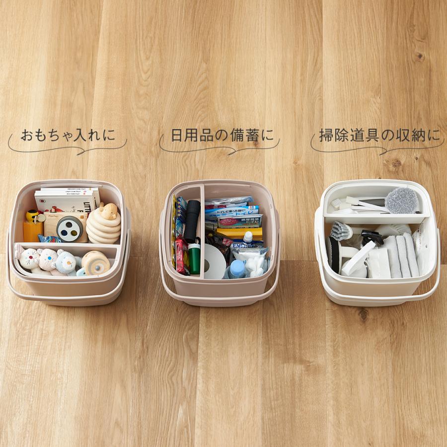 バケツ 蓋付き バスケット 掃除道具 おもちゃ収納 つけ置き フタ付き 目盛り付き[四角い収納バケツ 9L KEYUCA ケユカ] | KEYUCA | 11