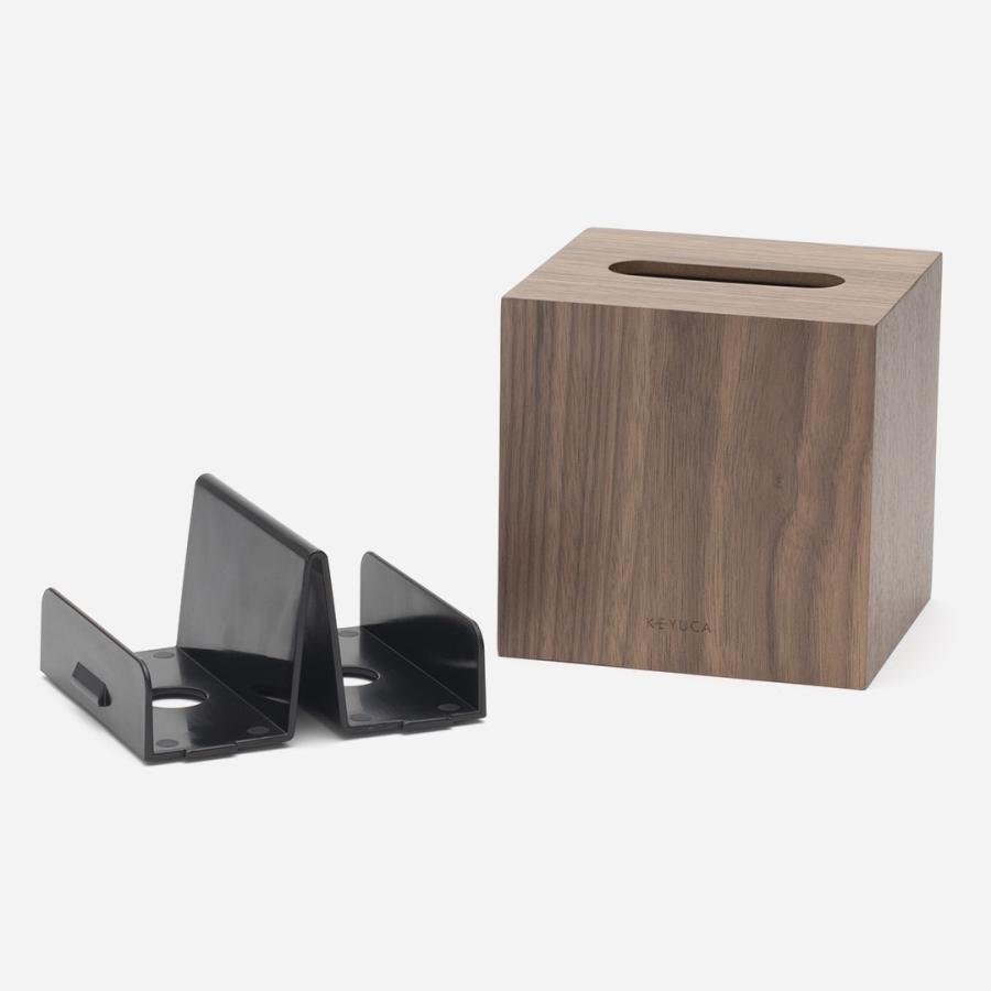 ティッシュケース ハーフ おしゃれ 木製 コンパクト シンプル 天然木 高級感 半分 ｜ KEYUCA クラスタ コンパクトティッシュケース 木 ケユカ | KEYUCA | 04