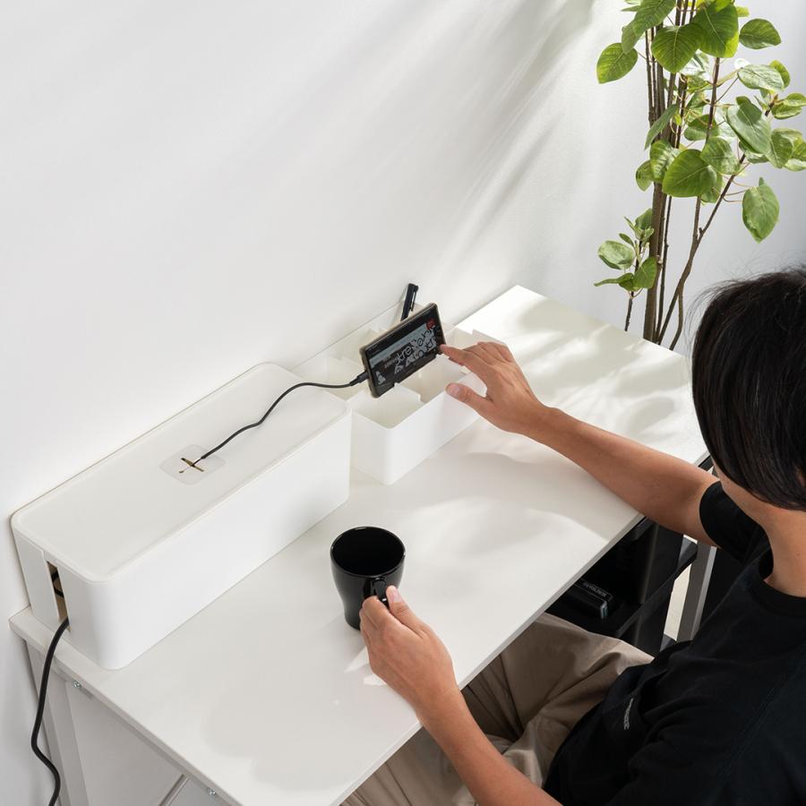 KEYUCA（ケユカ） 収納ボックス 滑り止め 排熱 通気孔 日本製 ホワイト