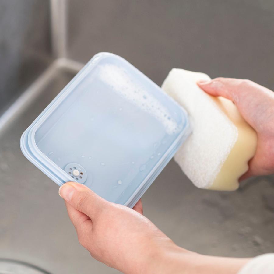 弁当箱 ランチボックス 1段 600ml 電子レンジ対応 食洗機対応 抗菌 ｜KEYUCA 抗菌フタごとレンジランチ ケユカ | KEYUCA | 07