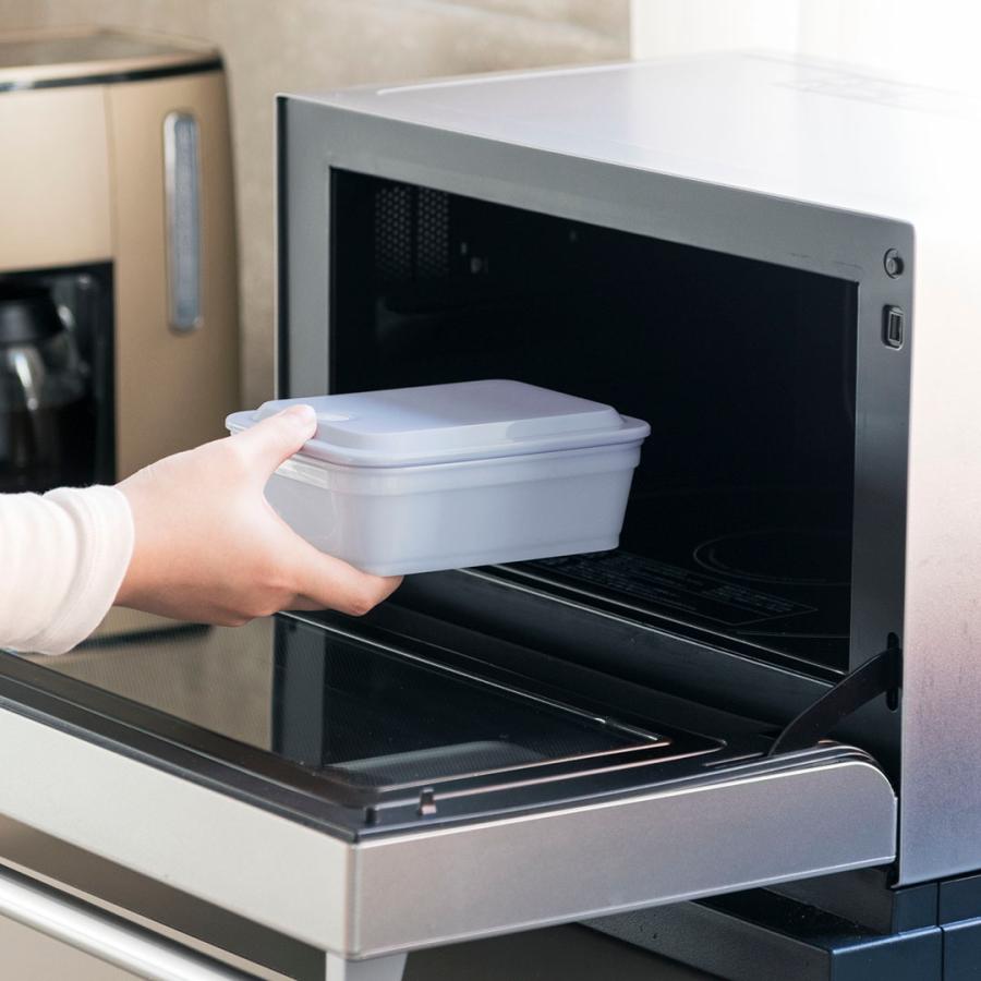 弁当箱 ランチボックス 1段 600ml 電子レンジ対応 食洗機対応 抗菌 ｜KEYUCA 抗菌フタごとレンジランチ ケユカ | KEYUCA | 08