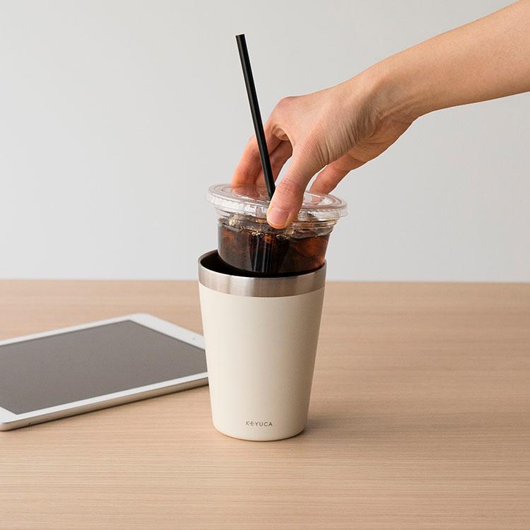 KEYUCA（ケユカ） タンブラー 450ml ステンレス 保冷 保温 コーヒー